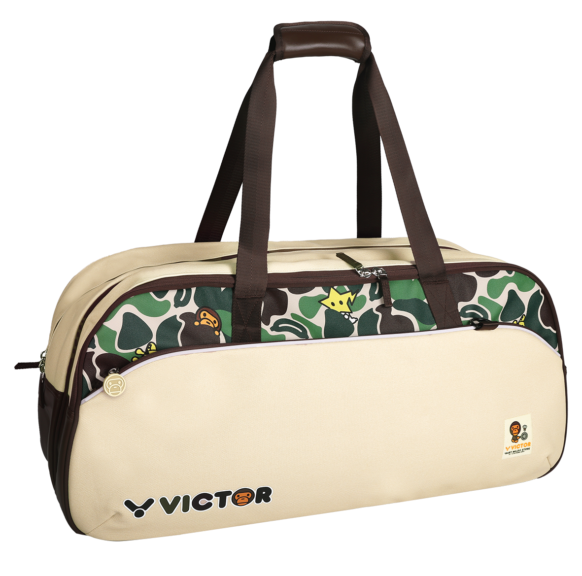 Victor X Baby Milo Store Rectangular Racket Bag (Milo Khaki)