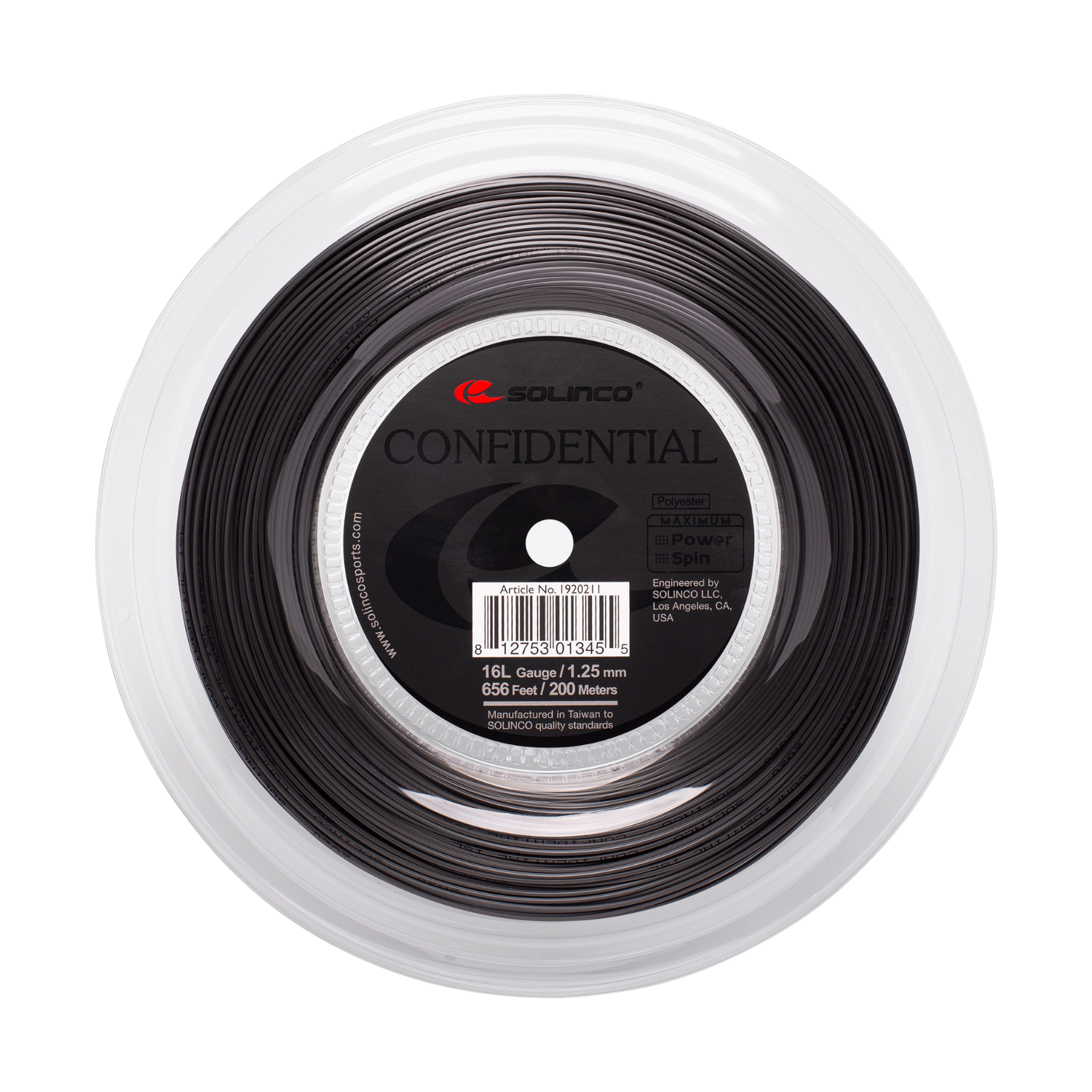 Solinco Confidential Tennis String (200m Reel)