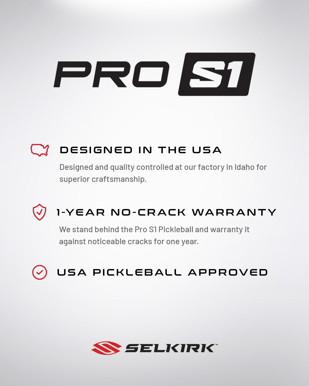 Selkirk Pro S1 Pickleball (4 Pack)