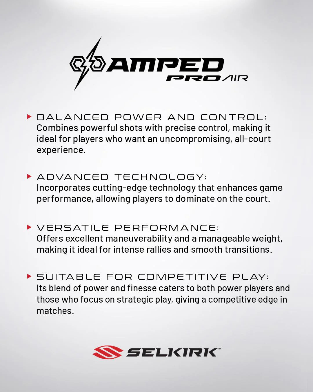 Selkirk AMPED Pro Air - Epic Pickleball Paddle