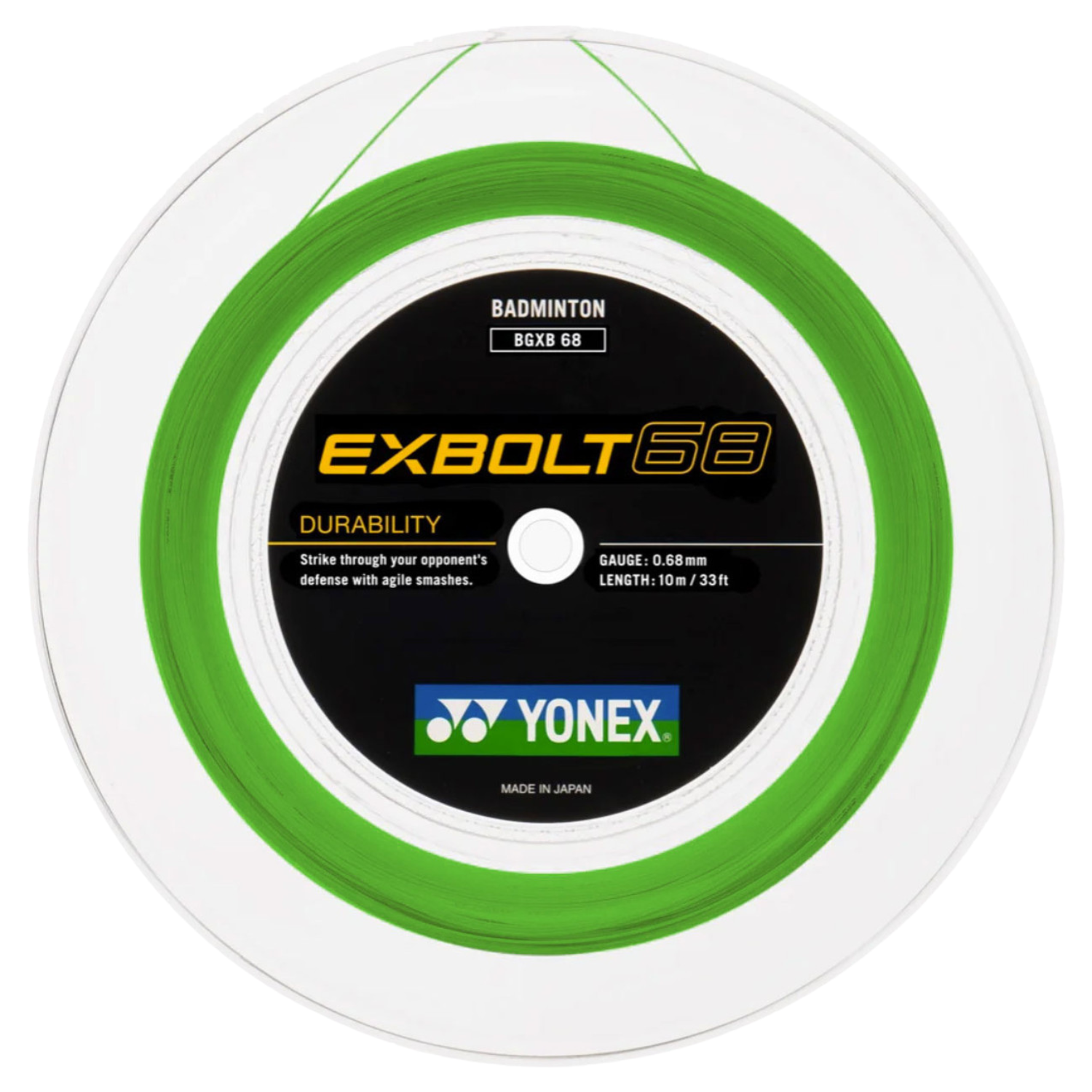 Yonex EXBOLT 68 Badminton String (200m Reel)