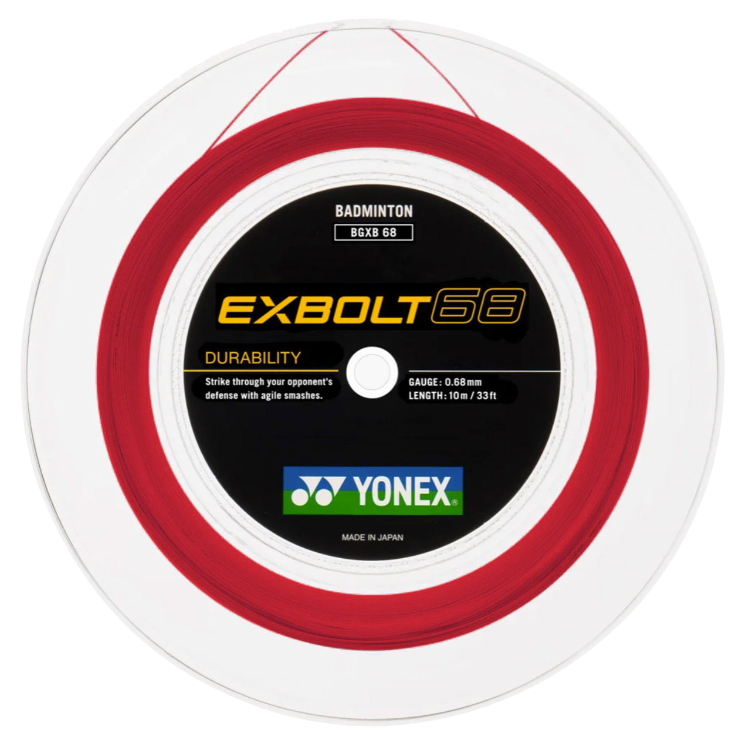 Yonex EXBOLT 68 Badminton String (200m Reel)