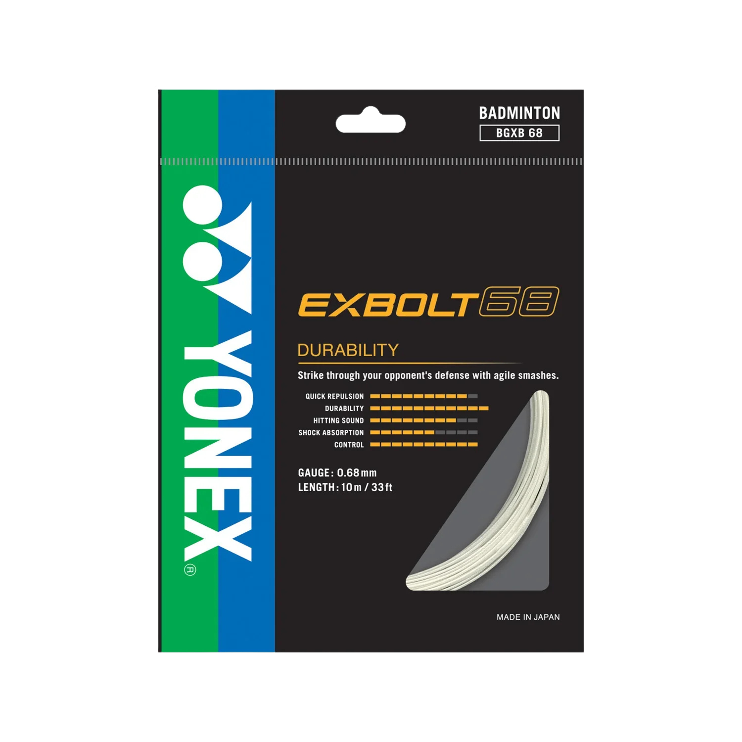 Yonex EXBOLT 68 Badminton String (Single Pack)