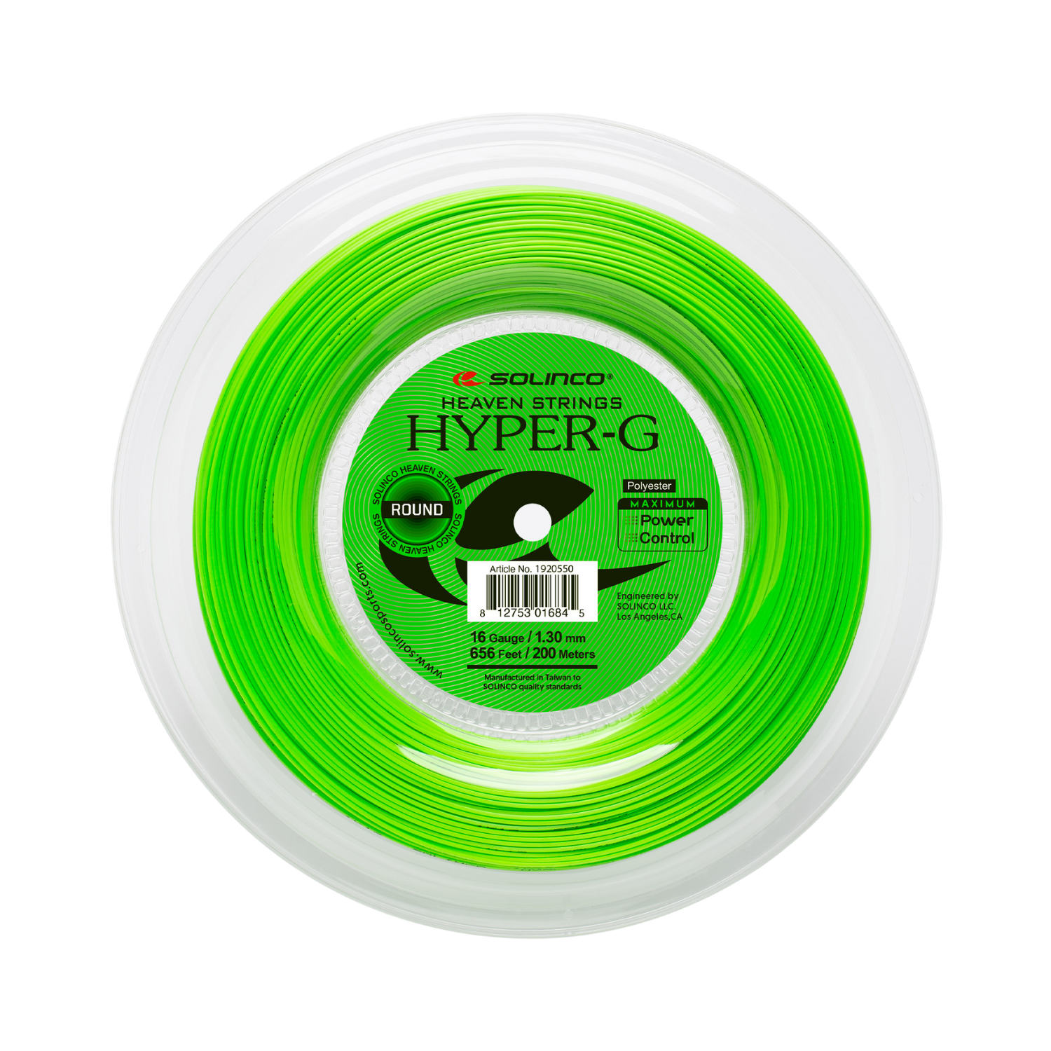 Solinco Hyper-G ROUND Tennis String (200m Reel)
