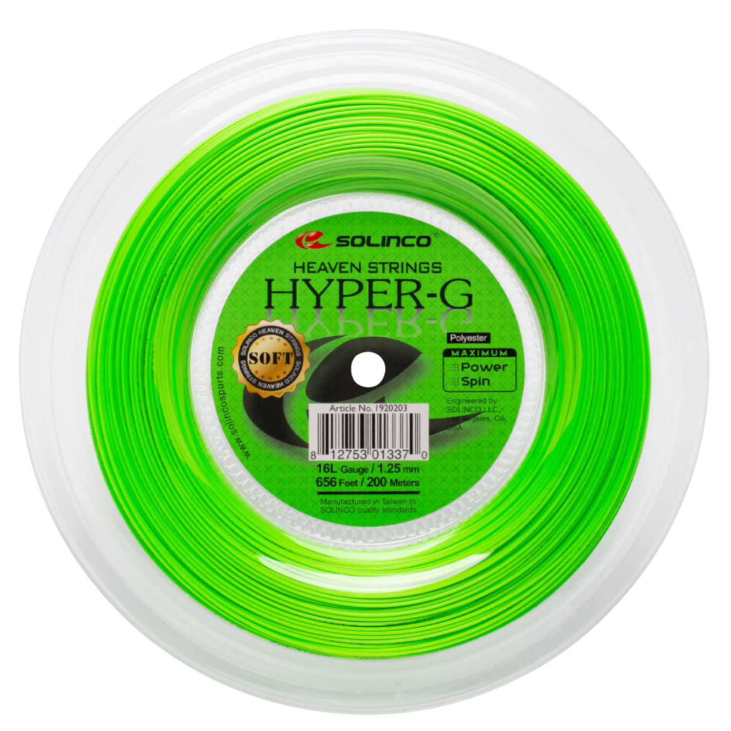 Solinco Hyper-G SOFT Tennis String (200m Reel)