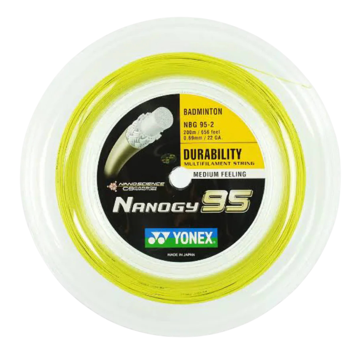 Yonex NANOGY 95 Badminton String (200m Reel)
