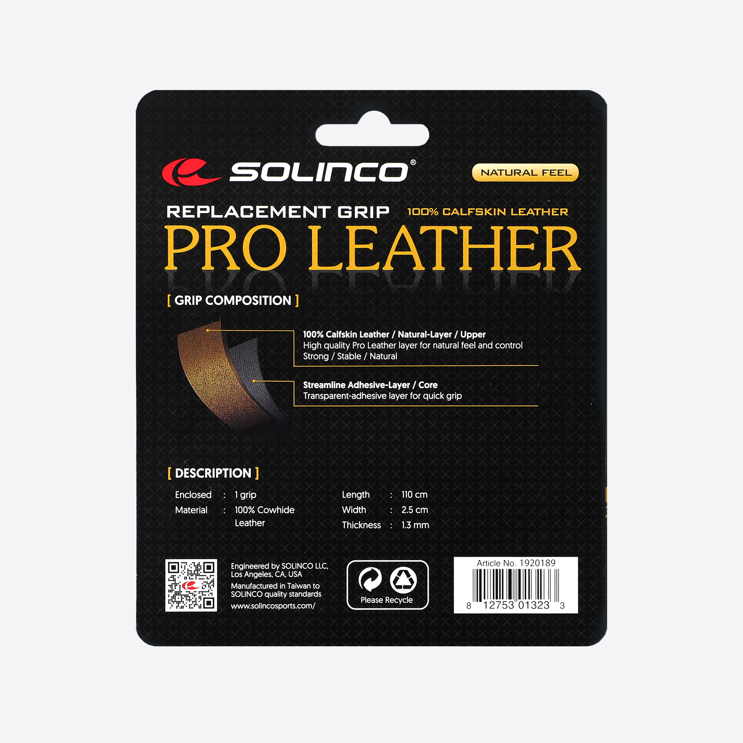 Solinco PRO Leather Replacement Grip