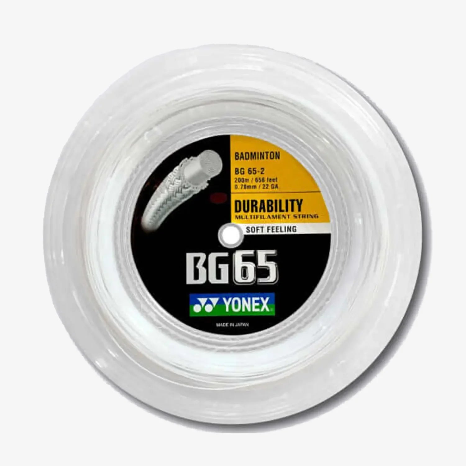 Yonex BG65 Badminton String (200m Reel)