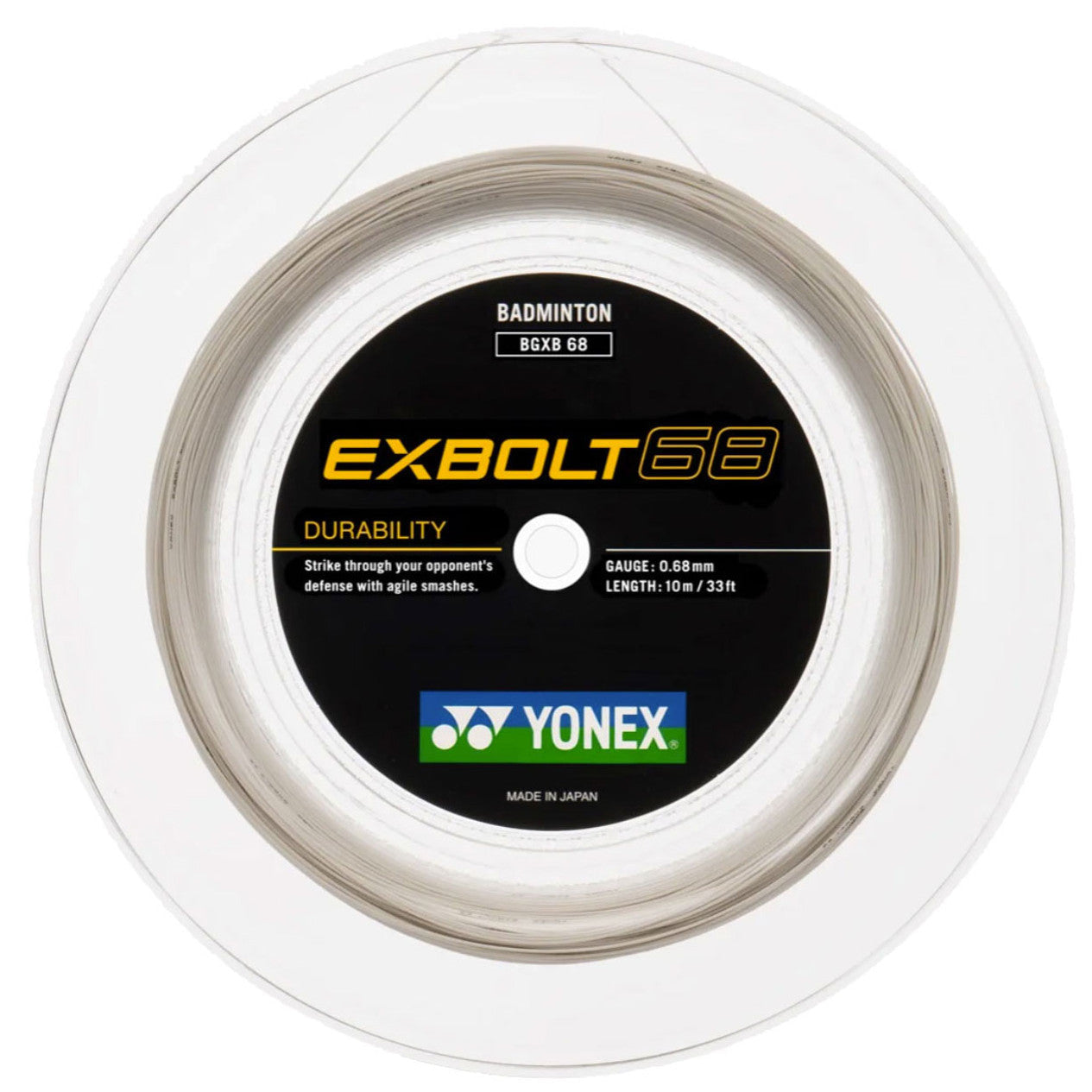 Yonex EXBOLT 68 Badminton String (200m Reel)