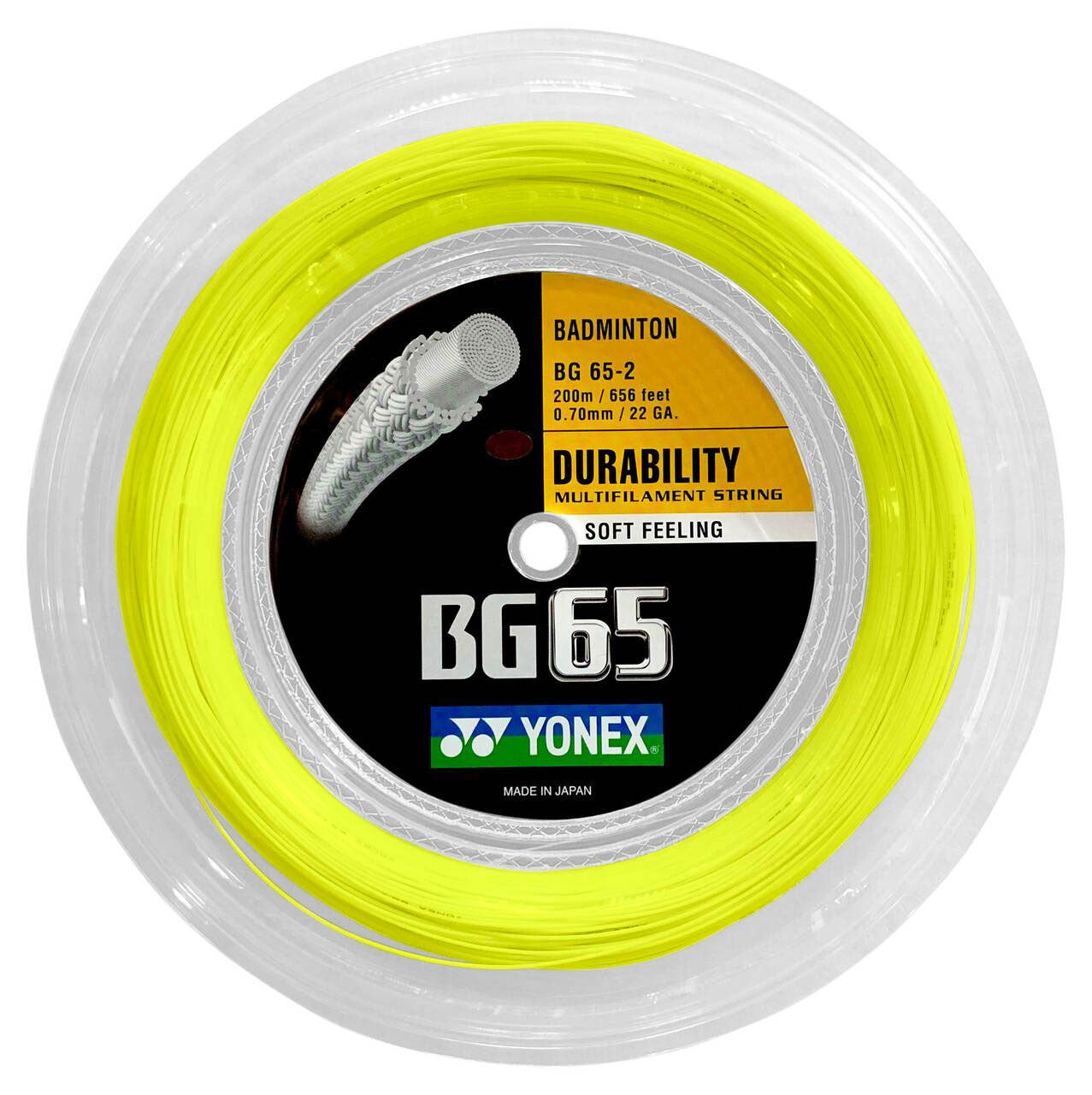 Yonex BG65 Badminton String (200m Reel)