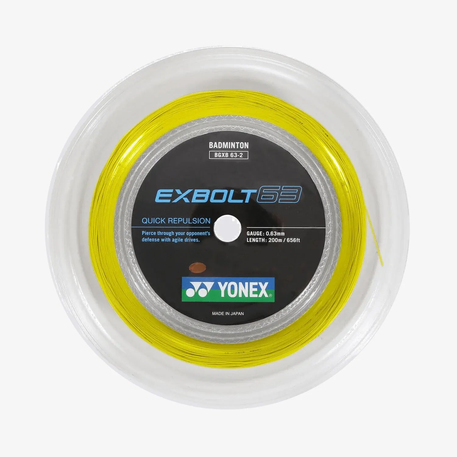 Yonex EXBOLT 63 Badminton String (200m Reel)