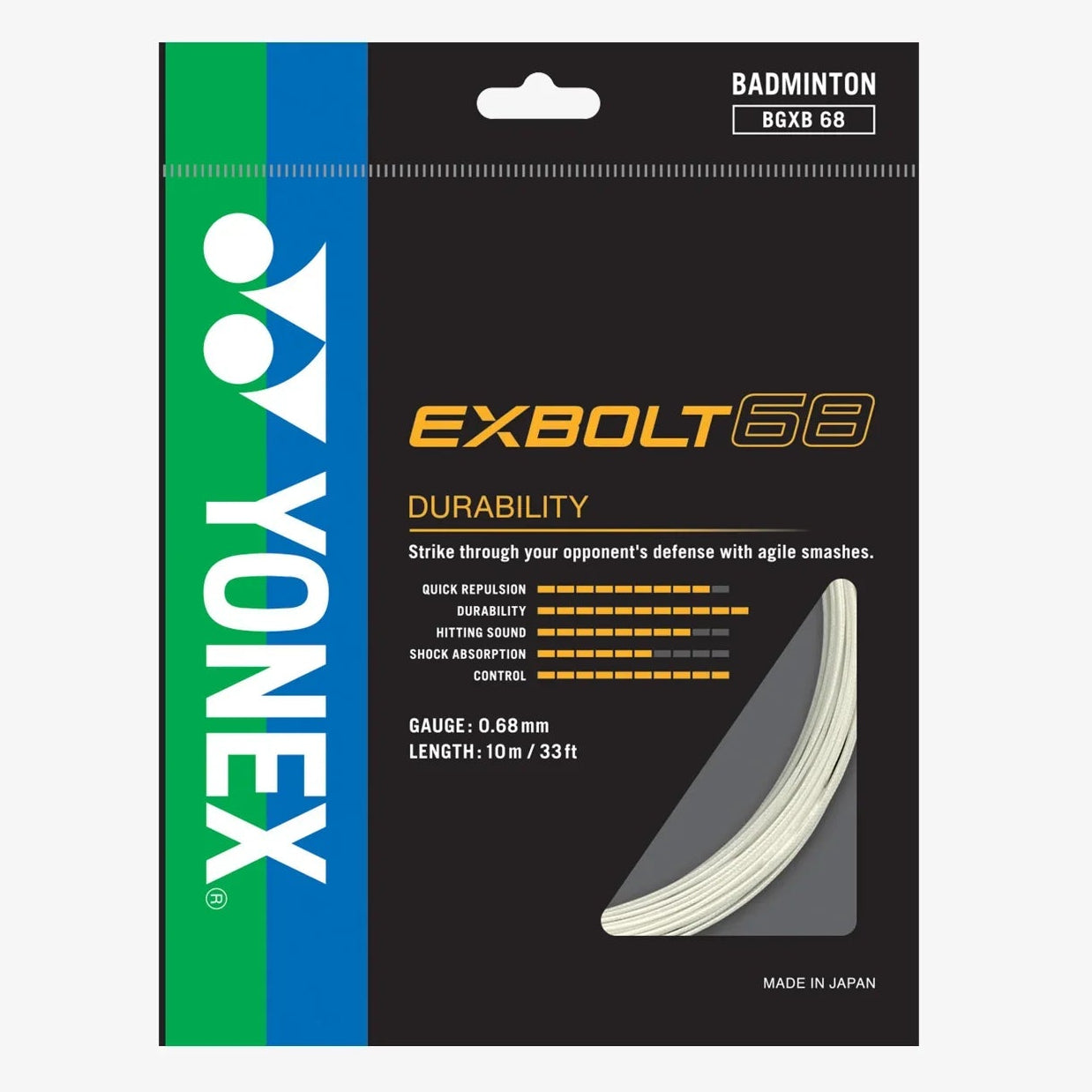 Yonex EXBOLT 68 Badminton String (Single Pack)