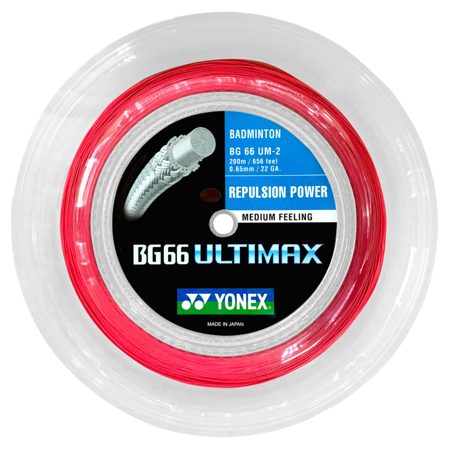 Yonex BG66 ULTIMAX Badminton String (200m Reel)