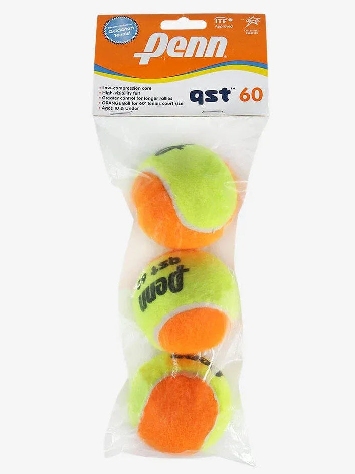 HEAD Penn QST 60 Junior Tennis Ball (3-Ball Polybag)