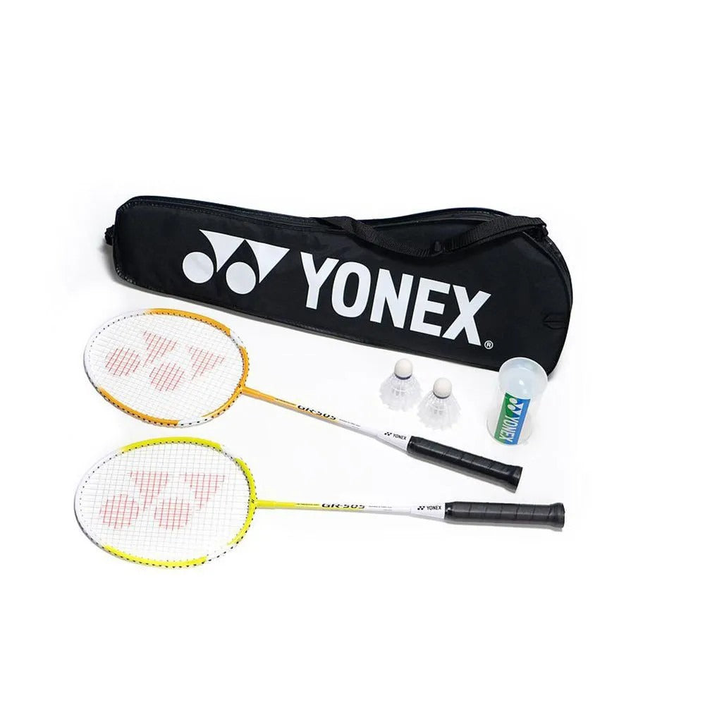 Yonex Badminton Combo Beginner Set (2 Rackets and 2 Shuttles)