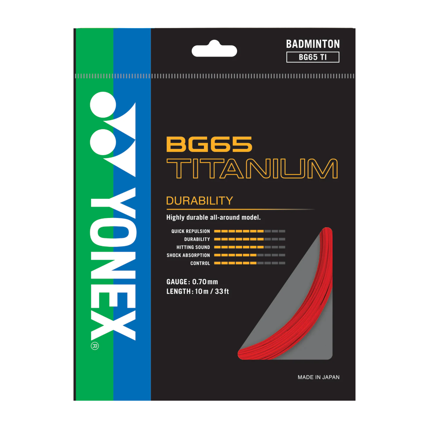 Yonex BG65 TITANIUM Badminton String (Single Pack)