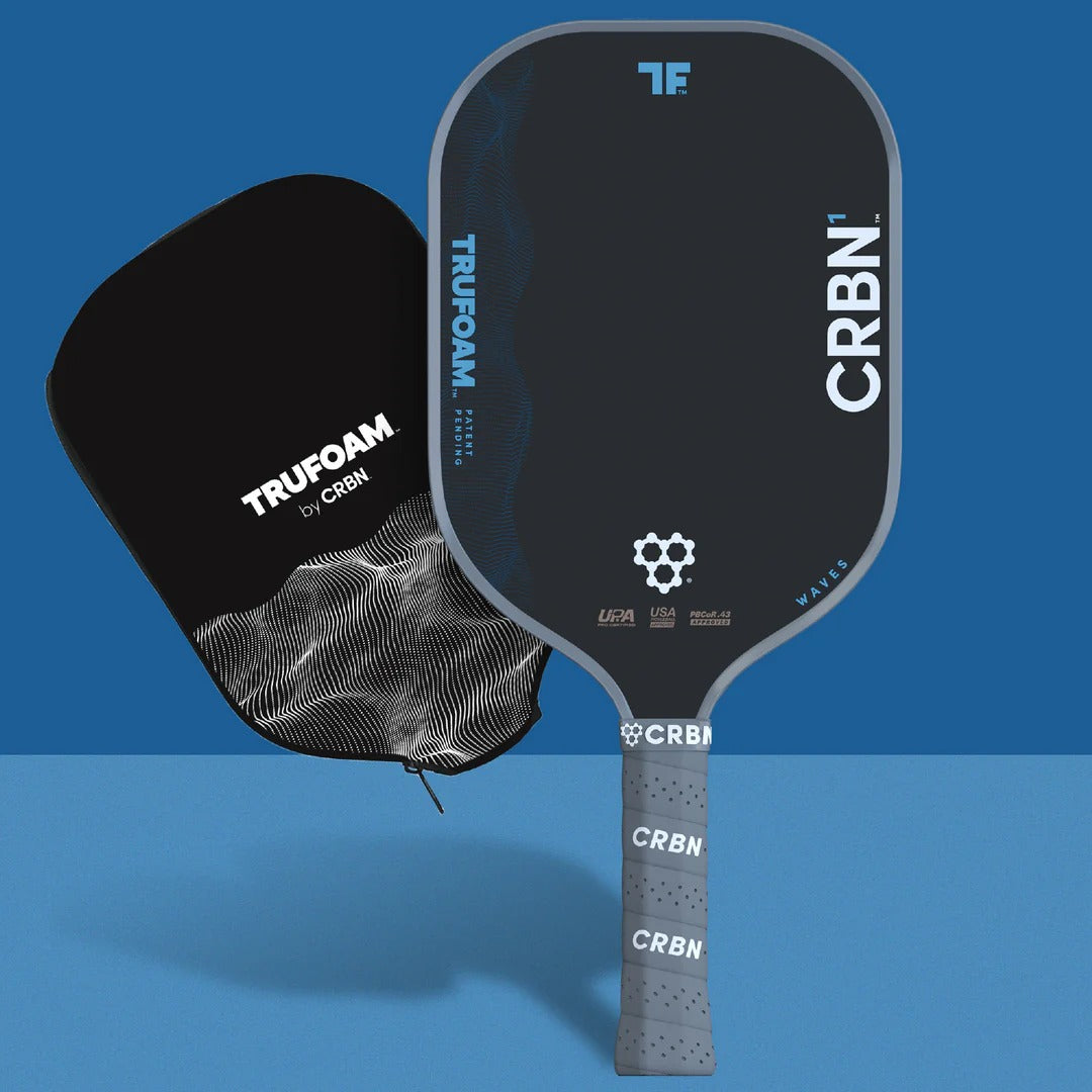 CRBN 1 TruFoam Waves Pickleball Paddle (Elongated with Long Handle)