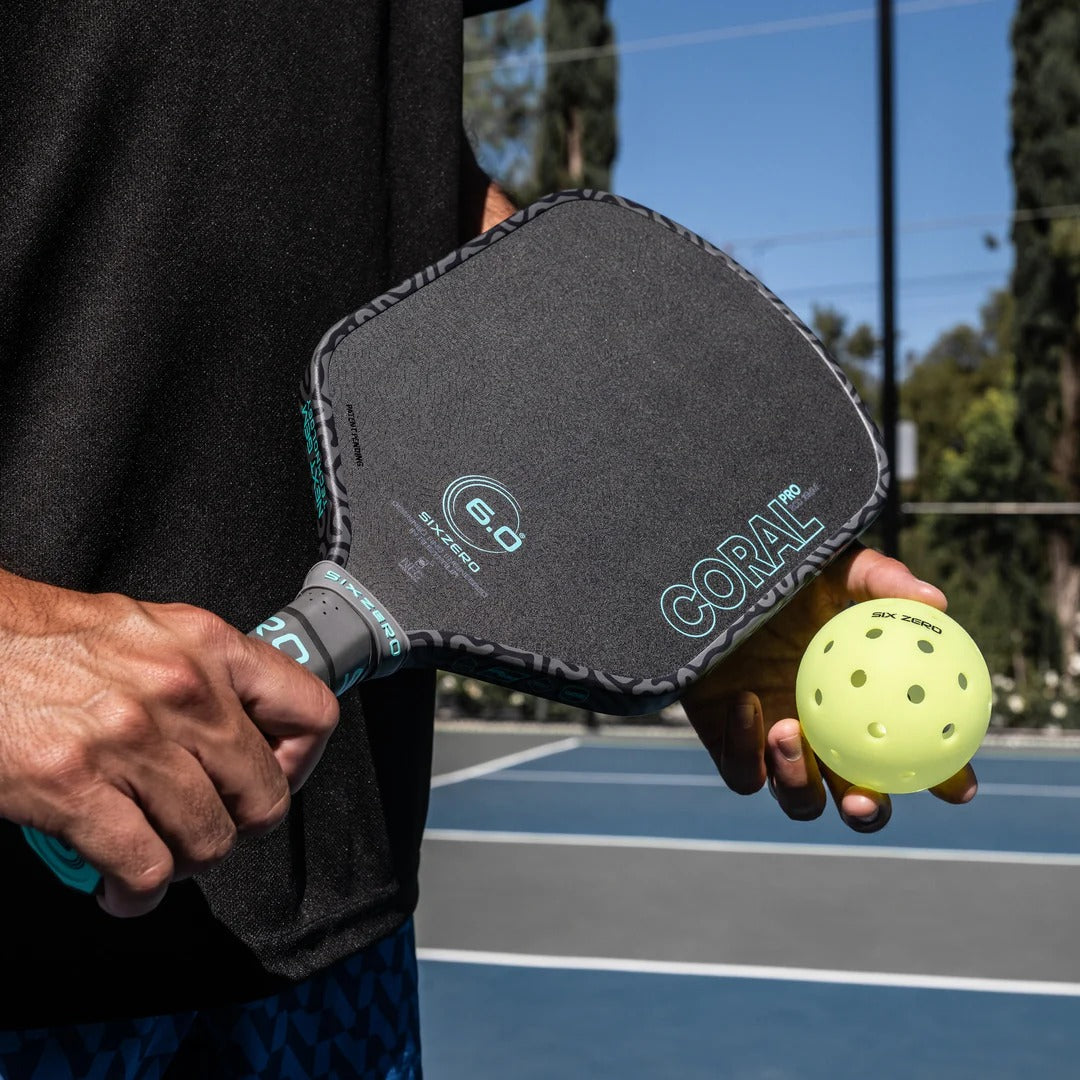 Six Zero Coral PRO (16mm) - Hybrid Pickleball Paddle