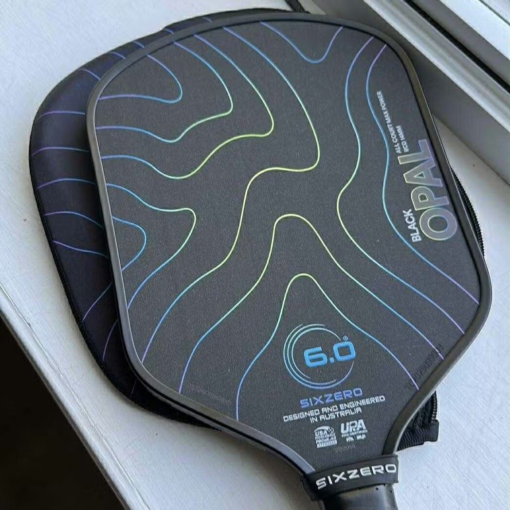 Six Zero Black Opal (14mm) Pickleball Paddle