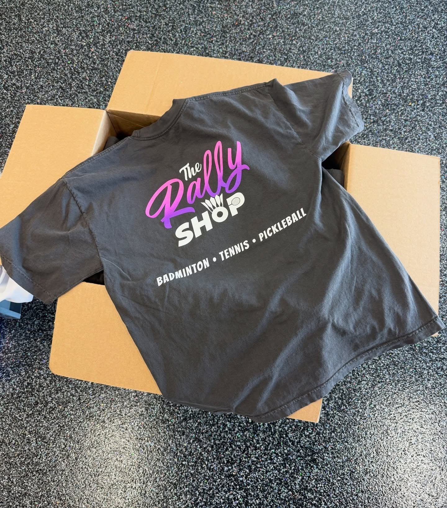 The Rally Shop Logo Crew Neck T-Shirt