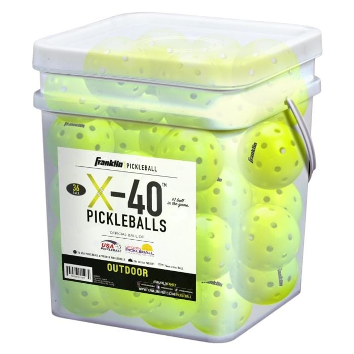 Franklin X-40 Outdoor Pickleball (36 Ball Bucket)