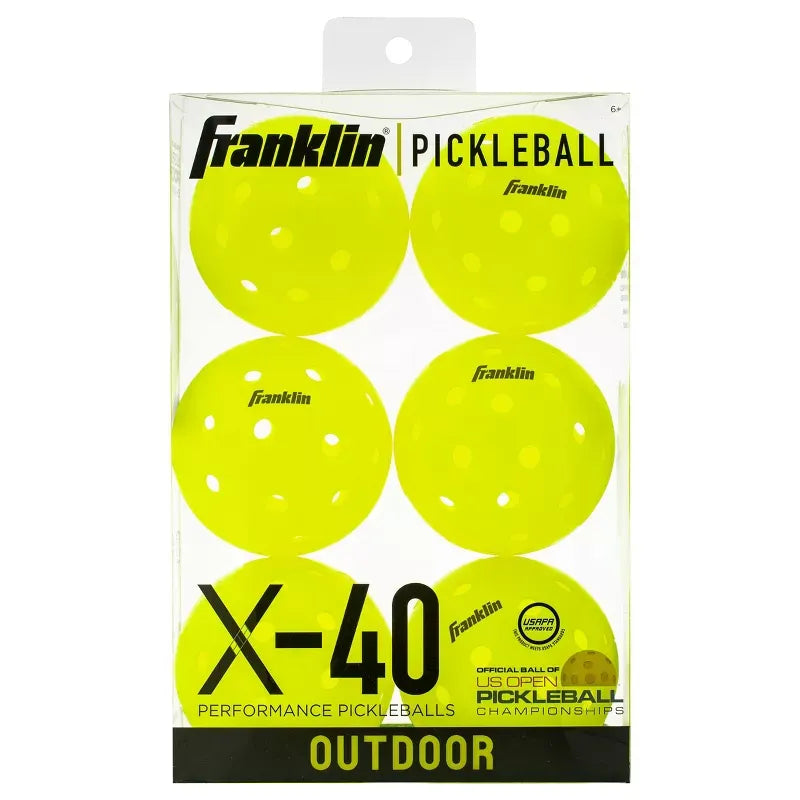 Franklin X-40 Outdoor Pickleball (6 Pack)