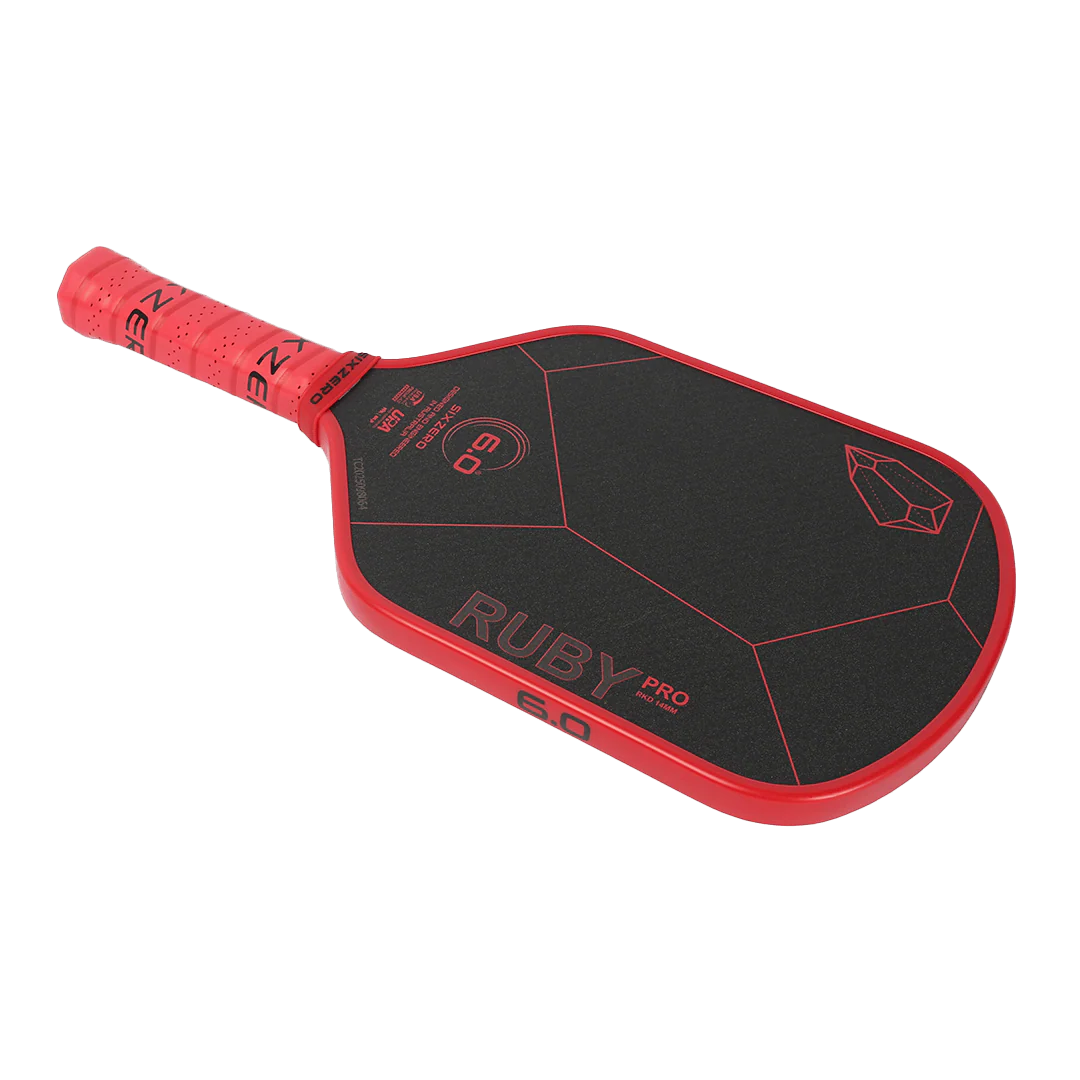 Six Zero Ruby Pro (14mm) Pickleball Paddle