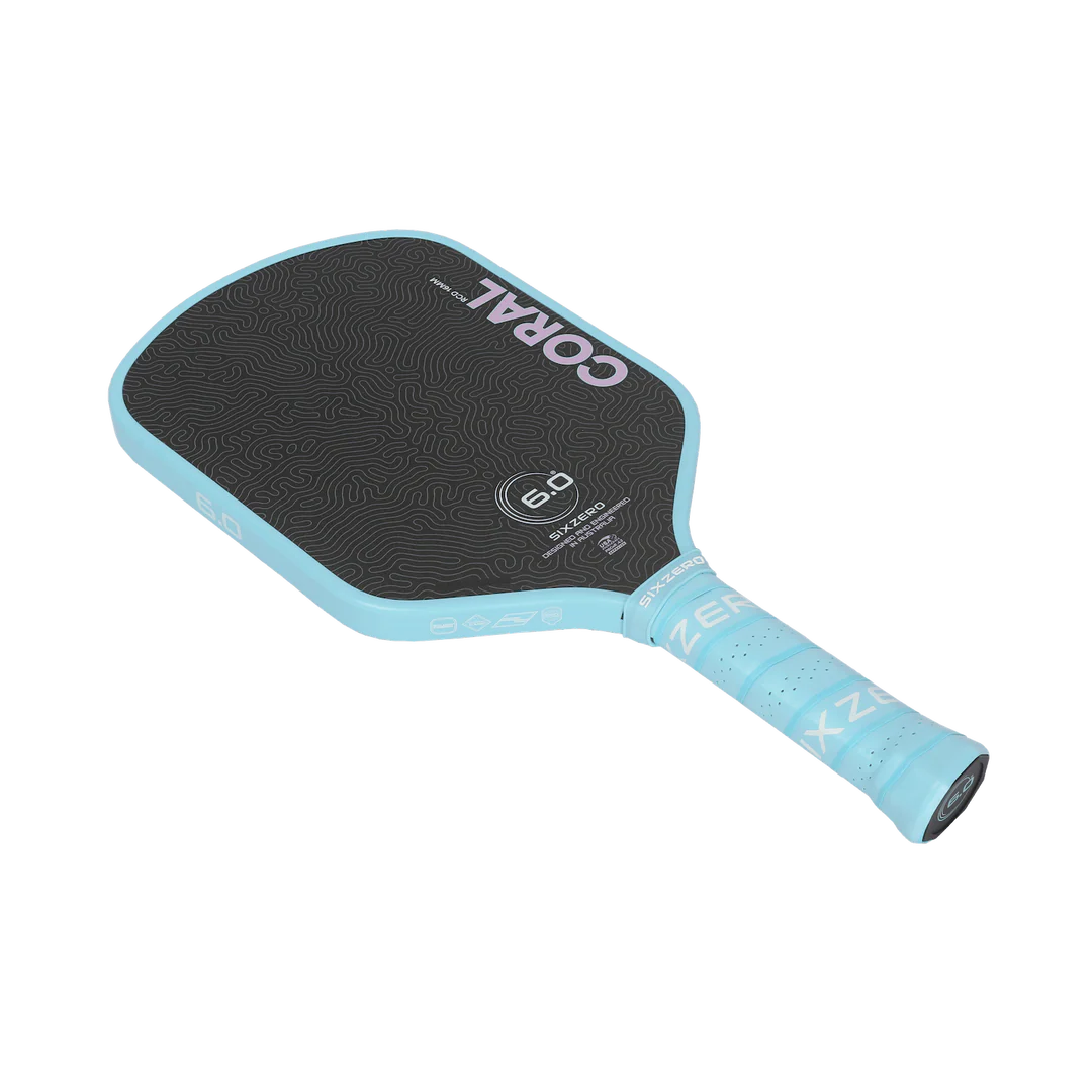 Six Zero Coral Lightweight (16mm) - Hybrid Pickleball Paddle