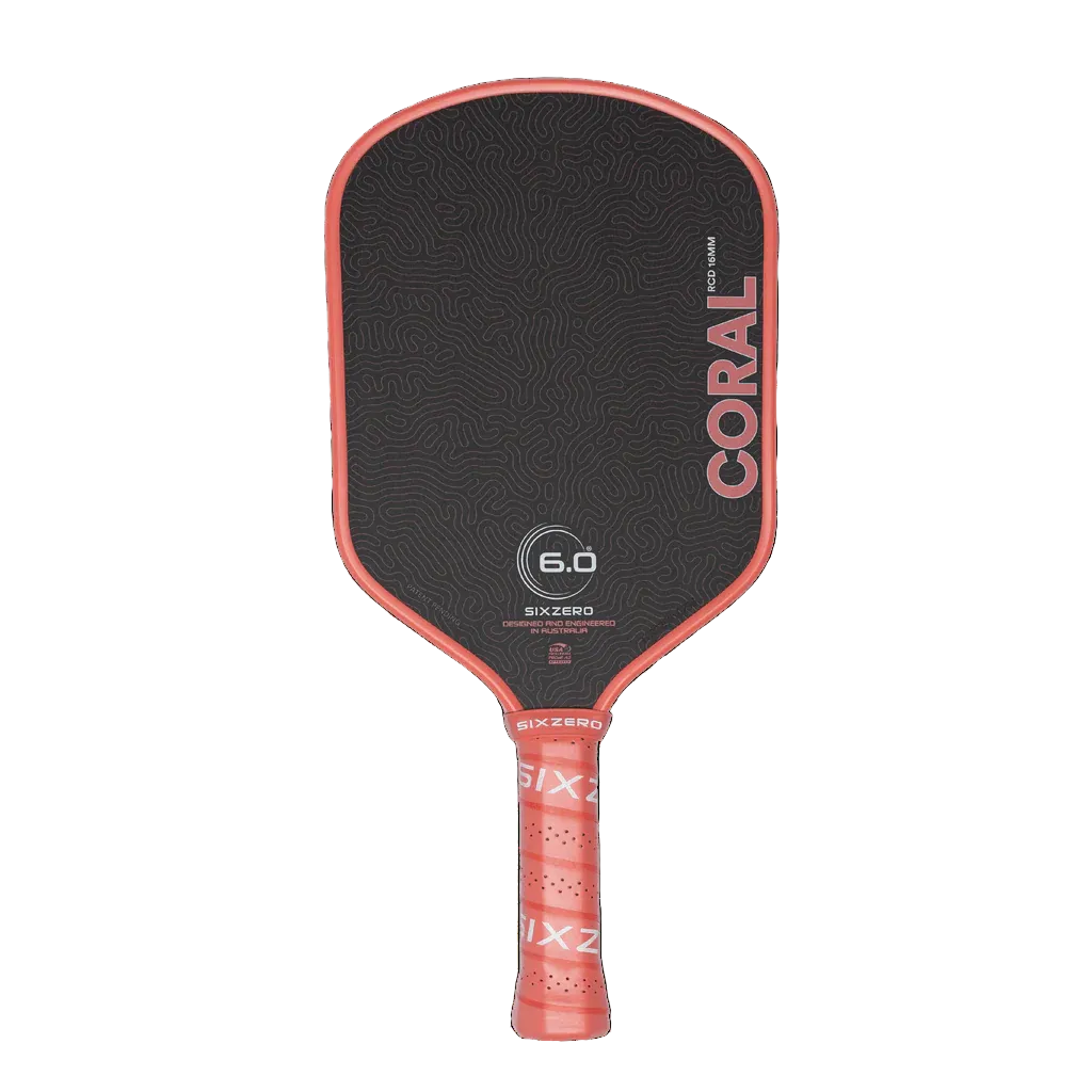 Six Zero Coral (16mm) - Hybrid Pickleball Paddle