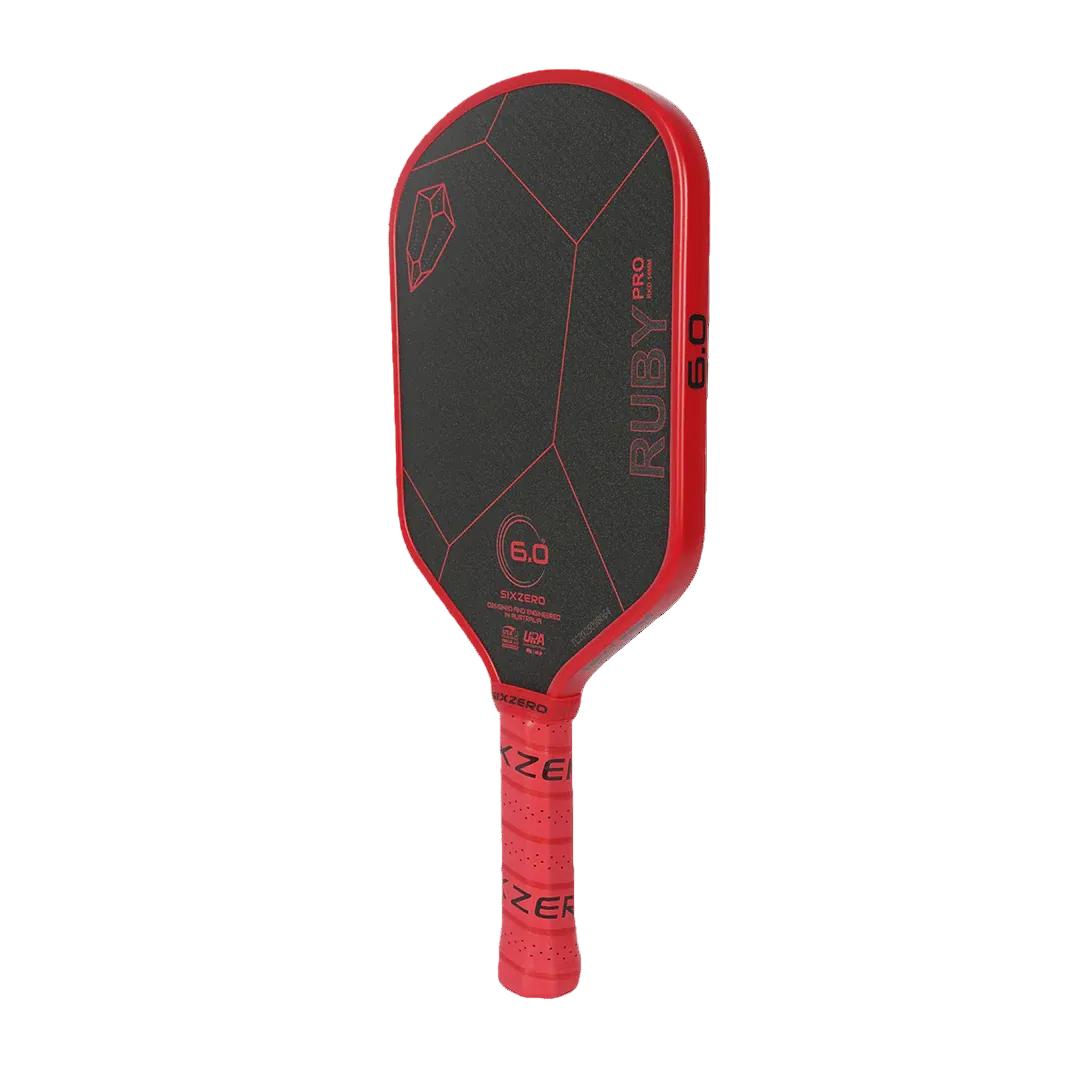 Six Zero Ruby Pro (14mm) Pickleball Paddle