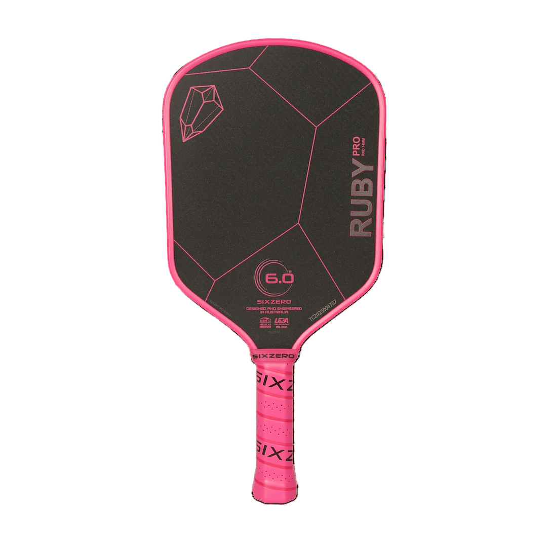 Six Zero Ruby PRO (14 mm) Pickleball Paddle