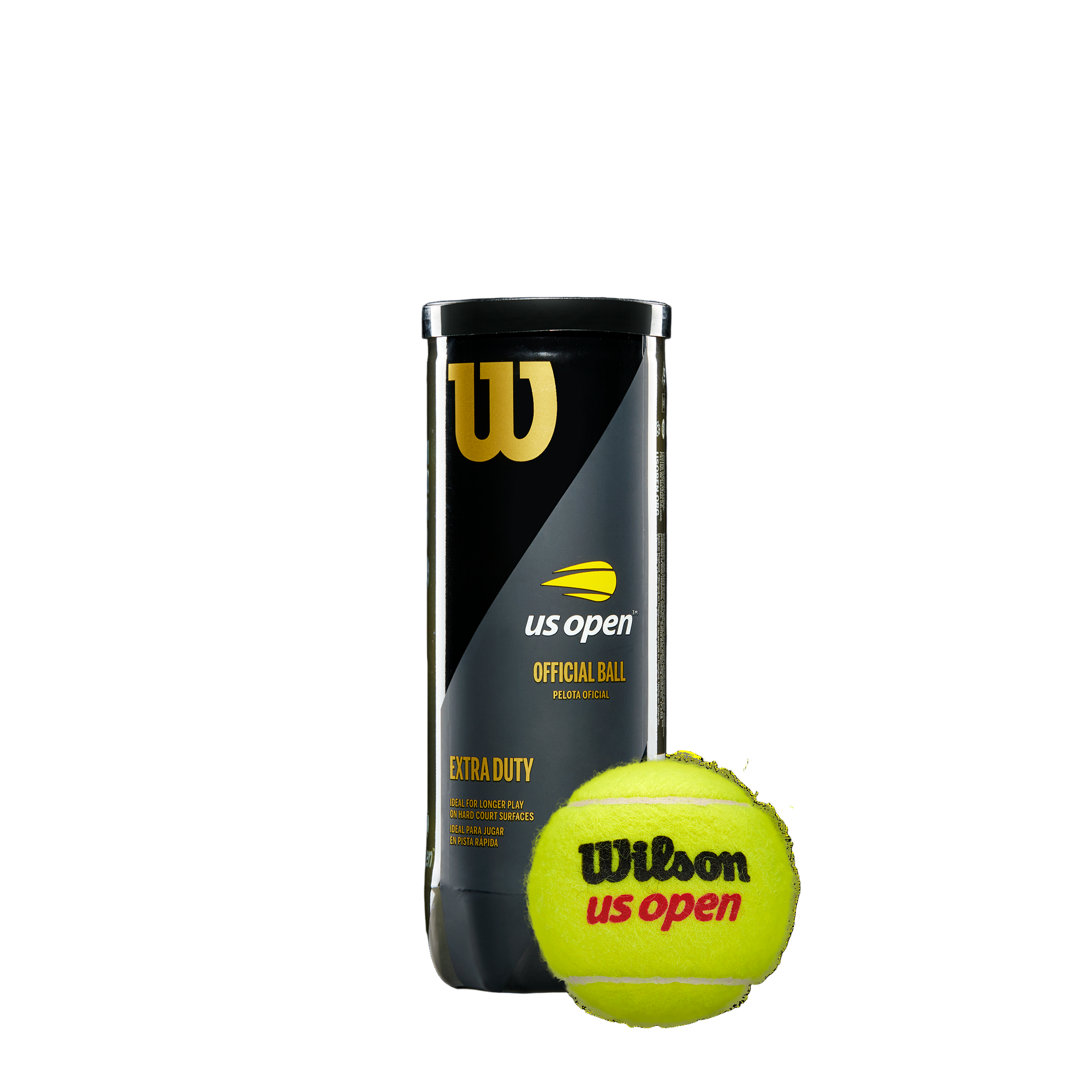 Wilson US Open EXTRA DUTY Tennis Ball (3 Ball Can)