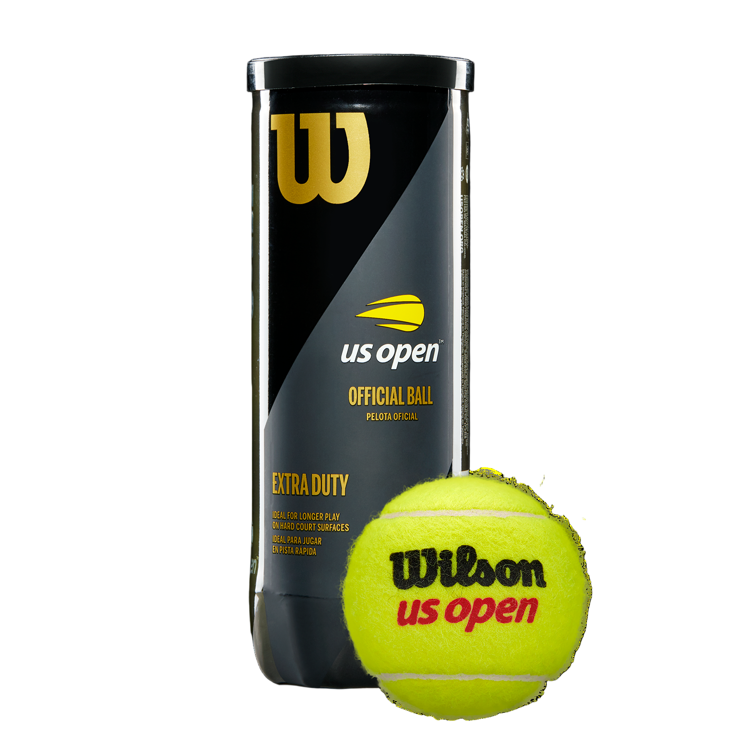 Wilson US Open EXTRA DUTY Tennis Ball (3-Ball Can)