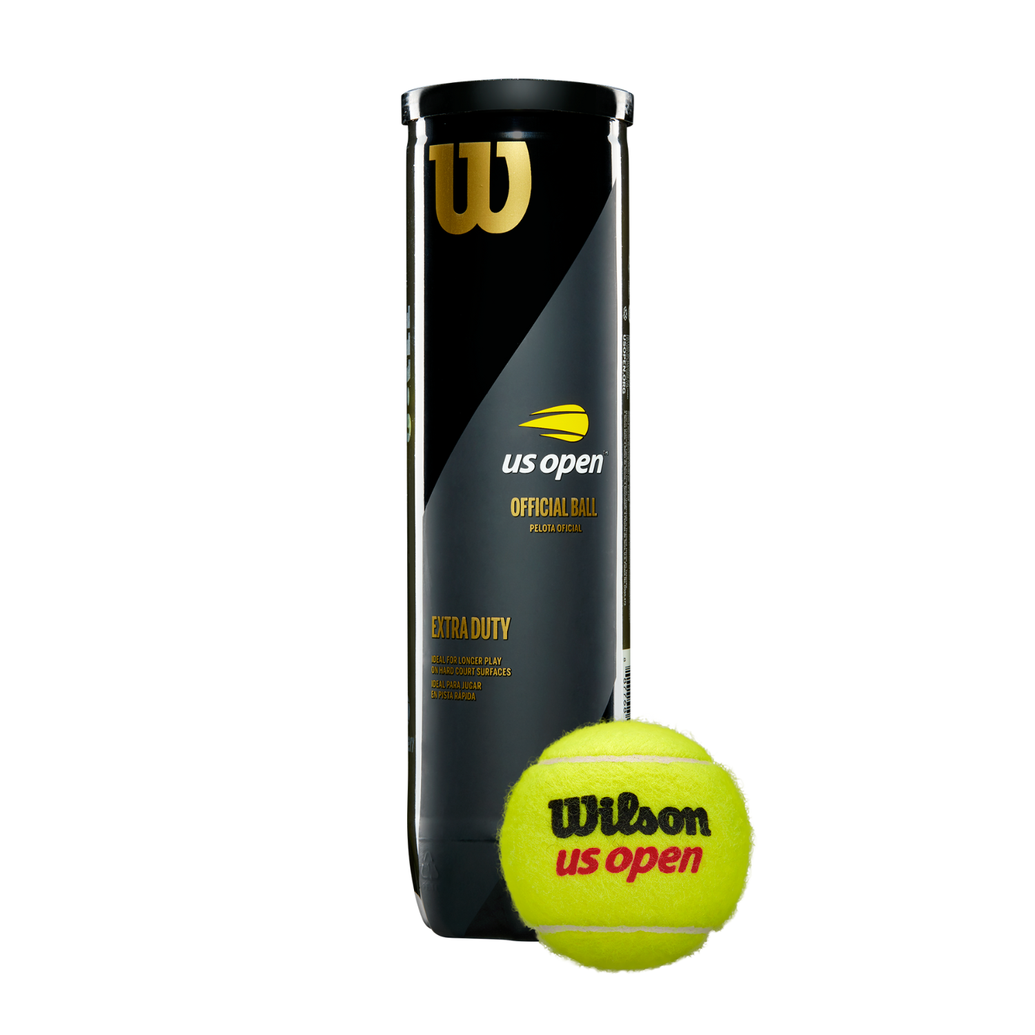 Wilson US Open EXTRA DUTY Tennis Ball (4-Ball Can)