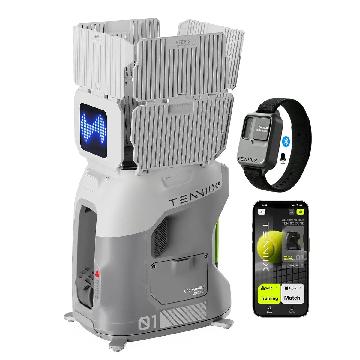 Tenniix Basic Tennis Ball Machine (with Carry Kit)