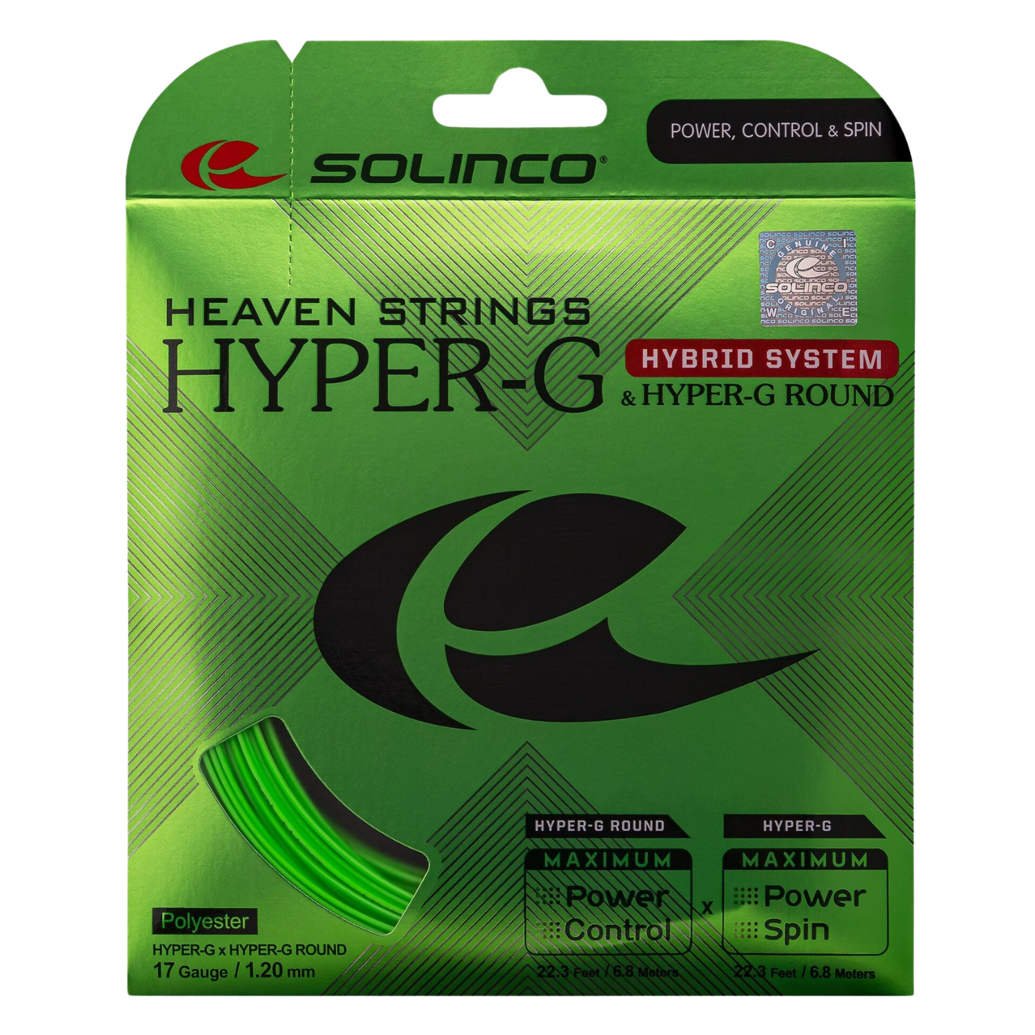 Solinco Hyper-G Hybrid System Tennis String (Single Pack)