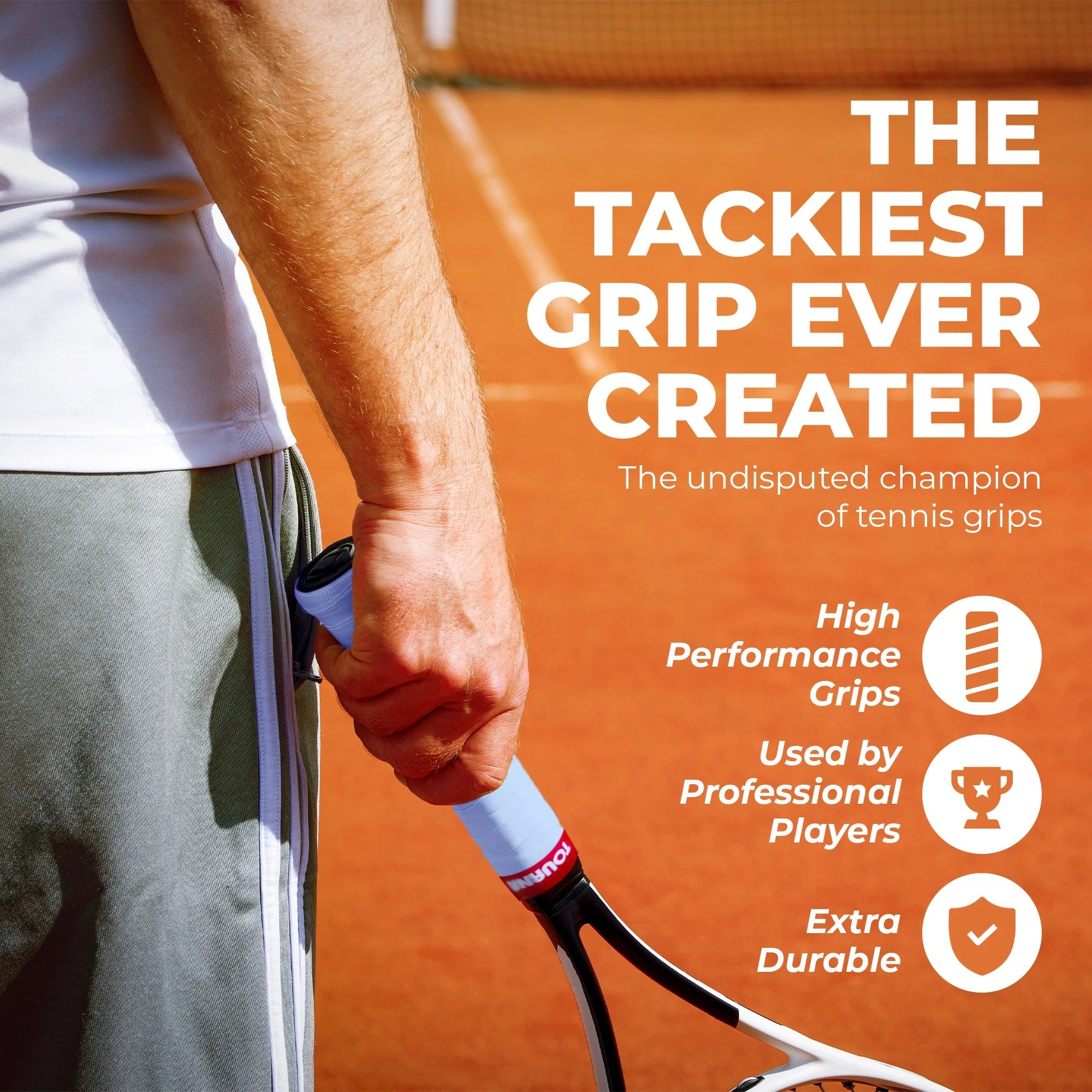 Tourna Mega Tac Extra Tacky Overgrip (3 Pack)