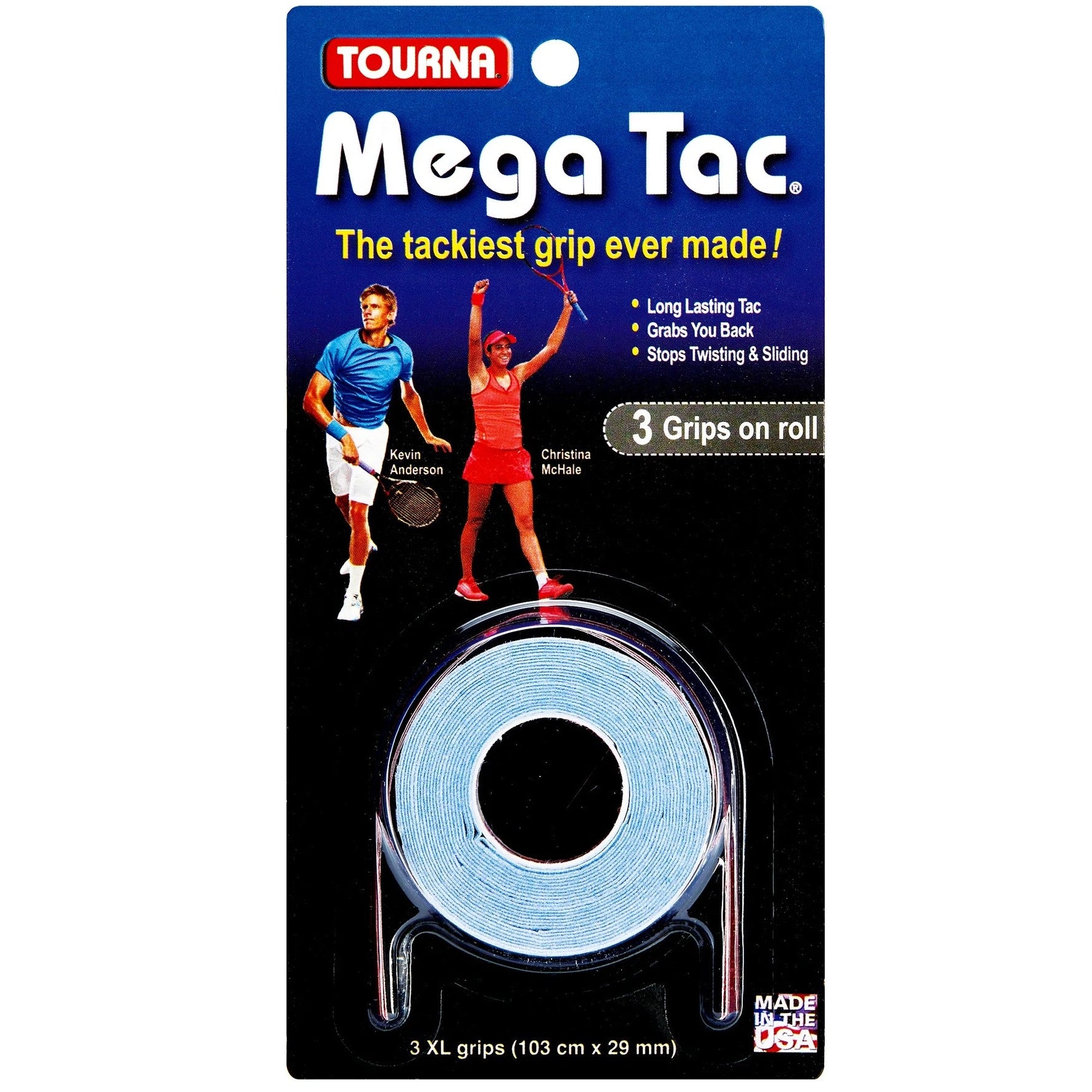 Tourna Mega Tac Extra Tacky Overgrip (3 Pack)