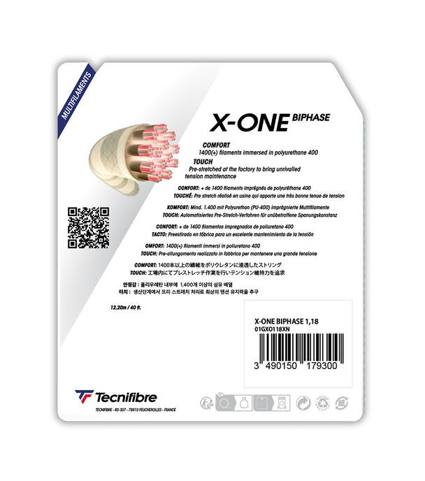 Tecnifibre X-ONE Biphase Tennis String (Single Pack)