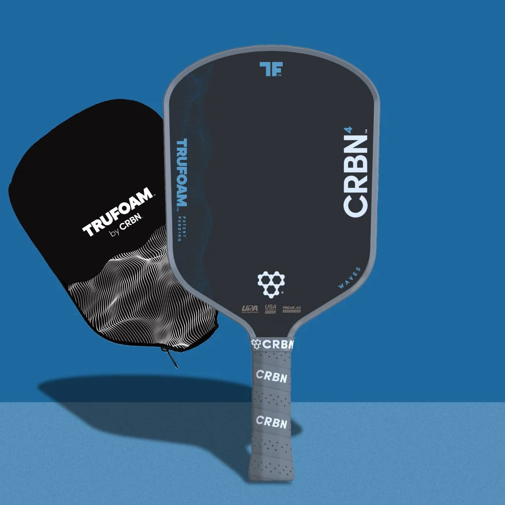 CRBN 4 TruFoam Waves Pickleball Paddle (Hybrid, AeroCurve)
