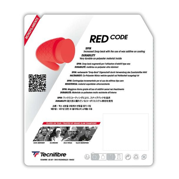 Tecnifibre RED CODE Tennis String (Single Pack)