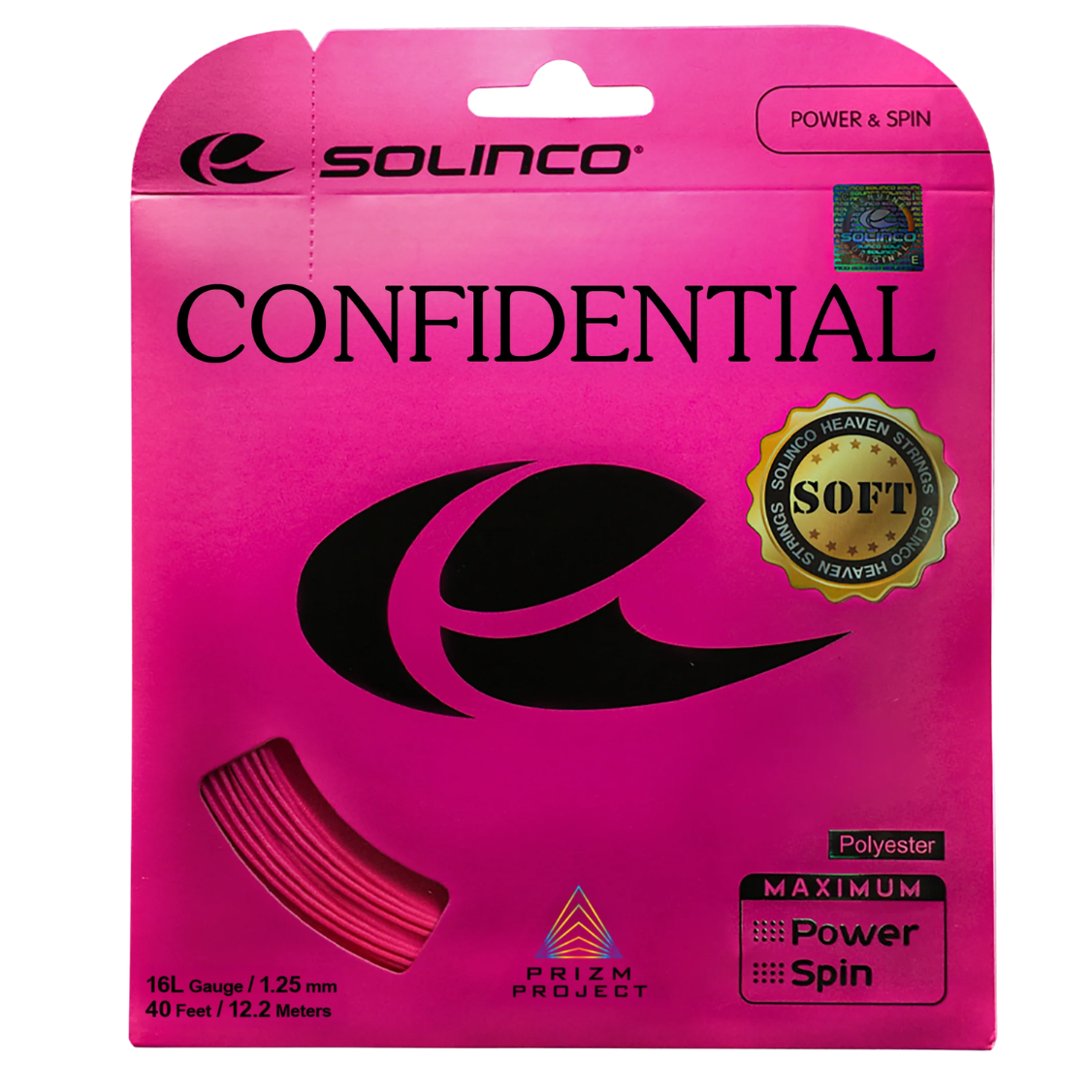 Solinco Confidential SOFT Tennis String (Single Pack)