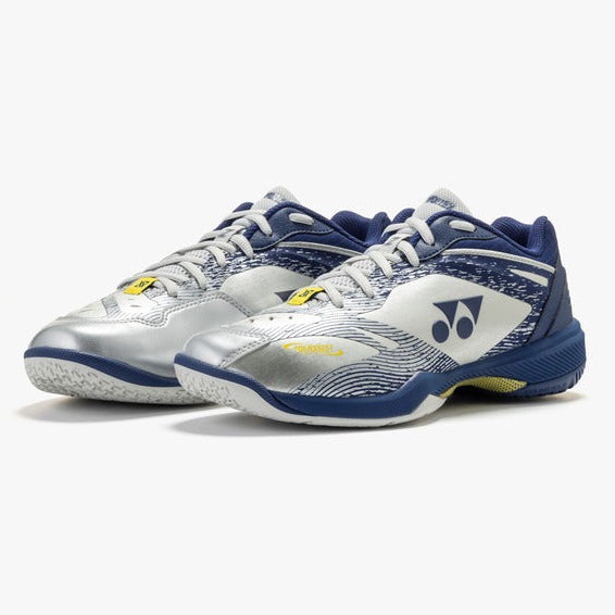 Yonex Power Cushion 65Z4 VA WIDE Badminton Shoes - Viktor Axelsen Limited Edition (Unisex) (Silver/Navy)
