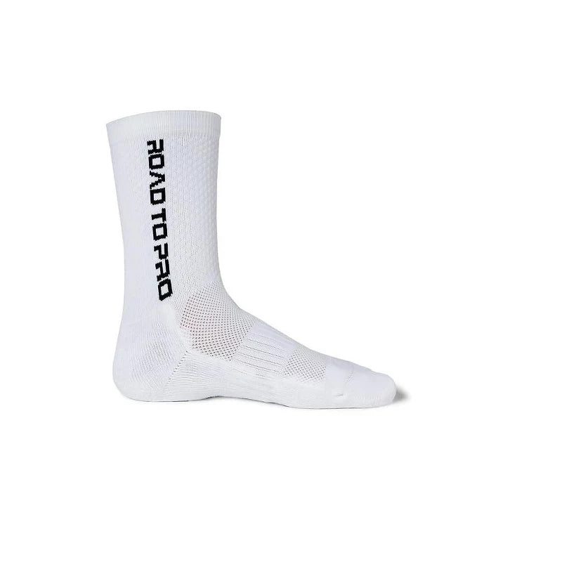 RTP UltraGrip V2 Dual-Sided Non-Slip Crew Tennis Socks (White)
