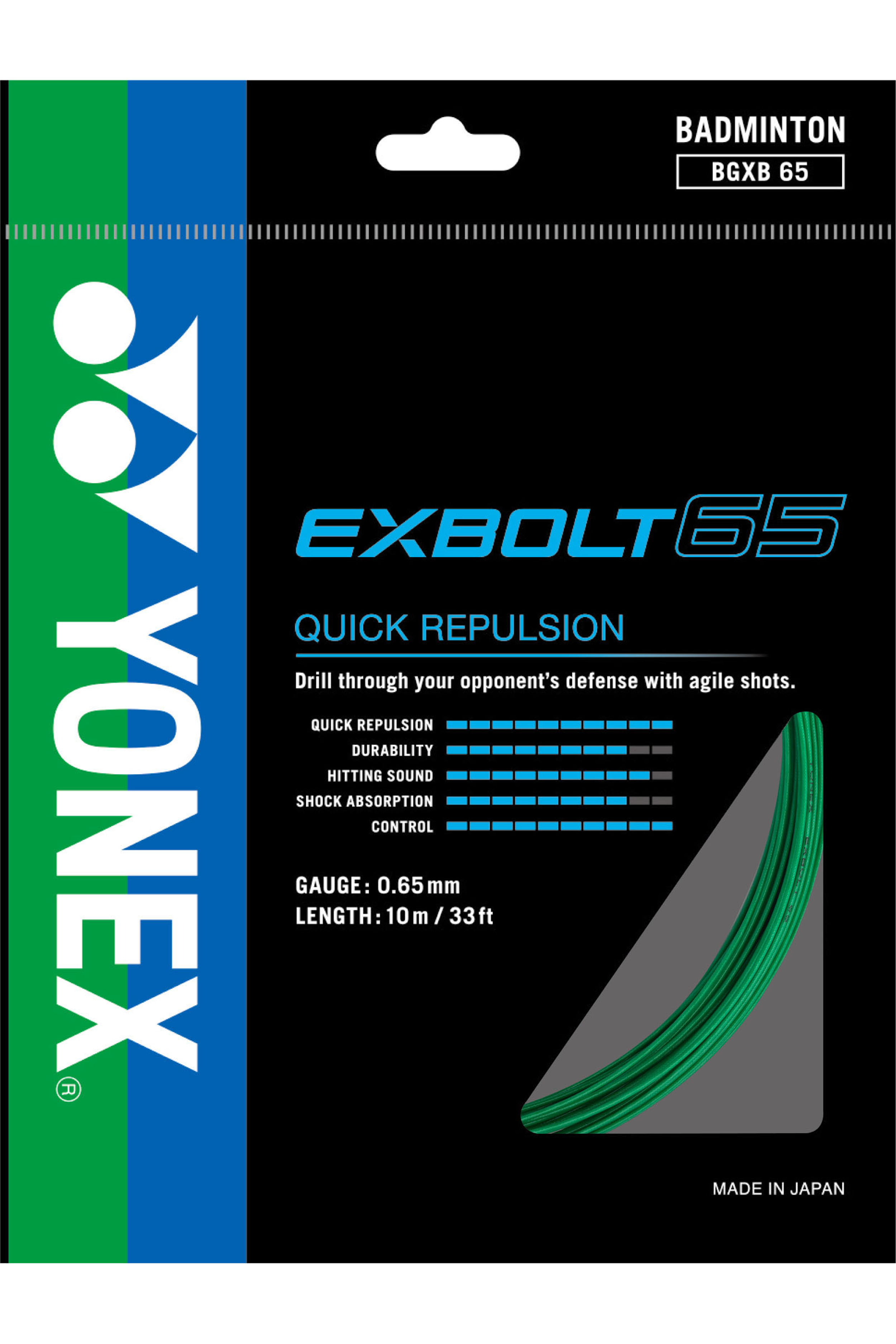 Yonex EXBOLT 65 Badminton String (Single Pack)