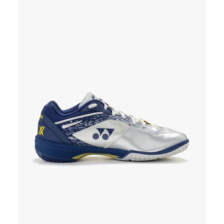 Yonex Power Cushion 65Z4 VA WIDE Badminton Shoes - Viktor Axelsen Limited Edition (Unisex) (Silver/Navy)