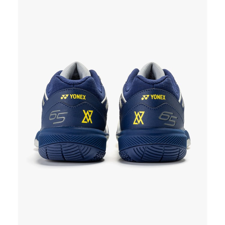 Yonex Power Cushion 65Z4 VA WIDE Badminton Shoes - Viktor Axelsen Limited Edition (Unisex) (Silver/Navy)