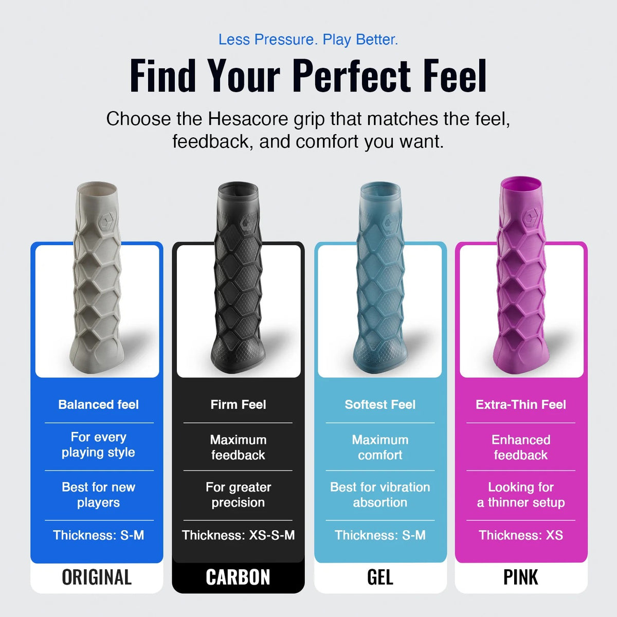 Hesacore Pickleball CARBON Grip
