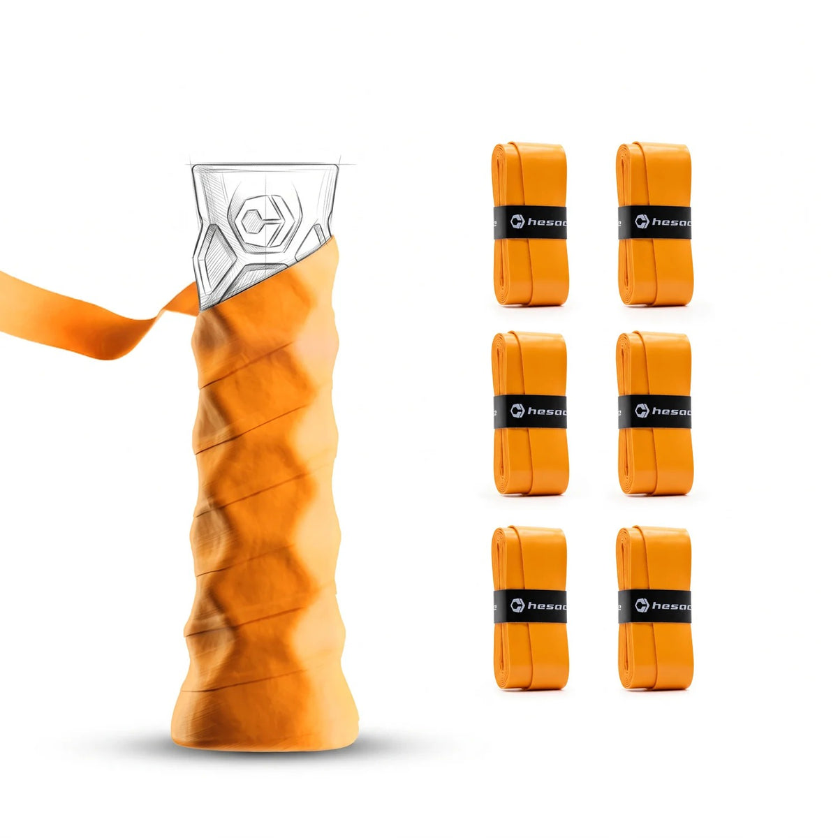 Hesacore Hesatac Pickleball Overgrip (6 Pack)