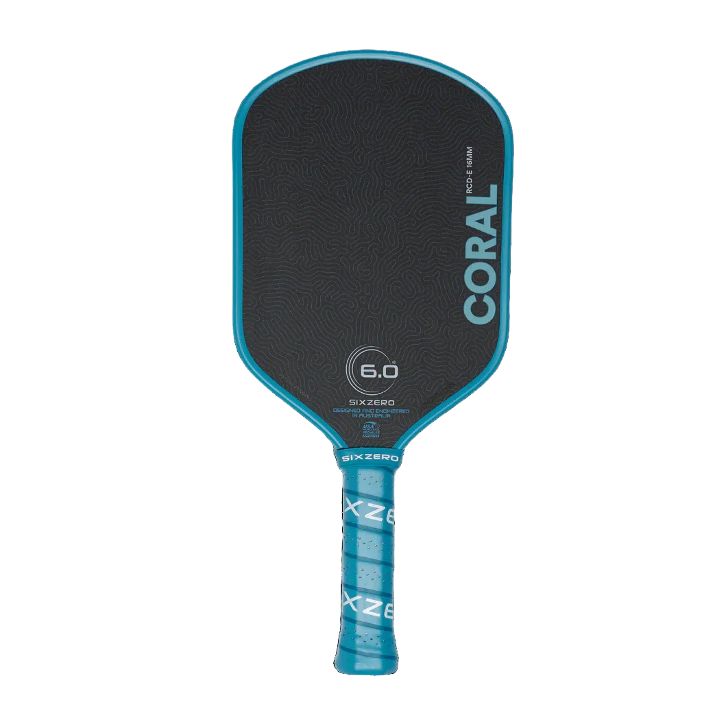 Six Zero Coral (16mm) - Elongated Pickleball Paddle